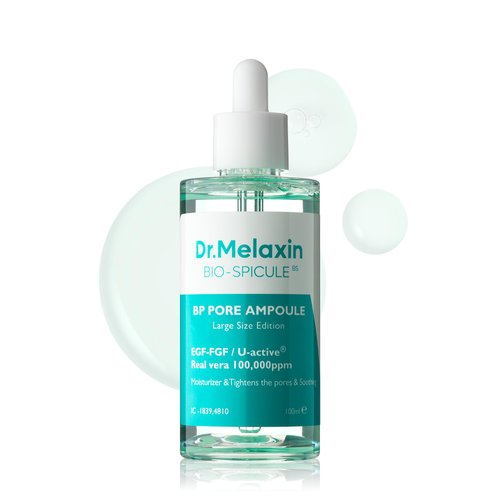 Dr.Melaxin BP Pore Ampoule 3.38 fl.oz | Bio spicule Pore Tightening, Cleansing, Energizing Stimulation, Pore Minimizer, 100ml