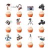 Photography Party Decorations Photography Birthday Party Supplies Includes Photography Birthday Banner Cake Topper Cupcake Toppers Balloons for Photographer Party Photography Enthusiast Party