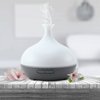 InvisiPure Drop Aromatherapy Essential Oil Diffuser - Whisper Quiet Ultrasonic Cool Mist Humidifier for Kids, Home, Bathroom, Bedroom - Long Lasting Electric Oil Diffuser