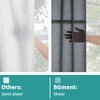 BGment Black Sheer Linen Curtains for Living Room 2 Panels Set, Semi Sheer Curtains 84 Inch Length for Bedroom Light Filtering Curtains & Drapes with Grommet, Each 2 Panels, 52 x 84 Inch, Black