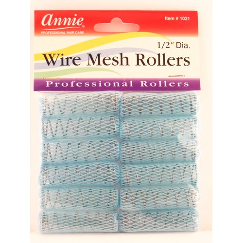 Annie 1/2" Wire Mesh Rollers - 12 Pcs.
