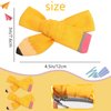 2Pcs Back to School Hair Clips Yellow Pencil Claw Clips Bow Hair Clip for Girls Kids Cute Hair Clips for Styling Small Claw Clips for Thick Thin Hair Accessories (Yellow)