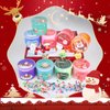 9 Pack Christmas Slime Kit, with 3 Butter Slime and 3 Cloud Slime and 3 Clear Slime, Soft & Non-Sticky, Birthday Gifts for Girls & Boys, Party Favors, Goody Bags, Christmas Party Surprise Gifts