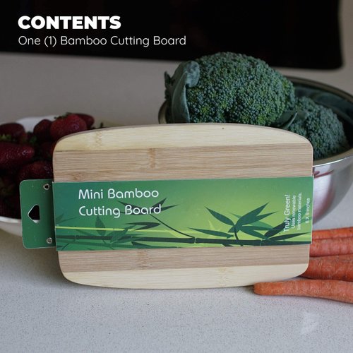 Brite Concepts Mini Bamboo Cutting Board, 6 by 9 Inches (Pack of 1)