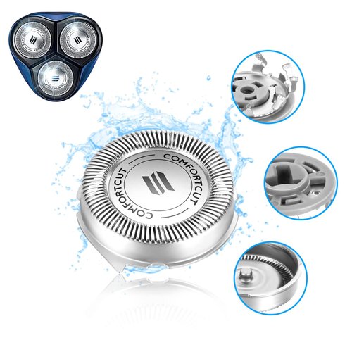SH30 Replacement Heads for Philips Norelco Shaver,SH30 Heads Compatible with Series 3000,2000,1000,S738 with Durable Sharp Blade, Electric Razor Shaving Heads Blades Back-Up Rotary Heads Accessories
