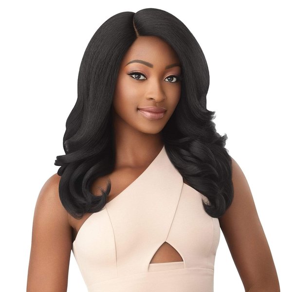 Outre Soft & Natural Synthetic Lace Front Wig - NEESHA 209 (Dark Brown 2)