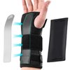 PKSTONE Wrist Brace with Removable pad for Carpal Tunnel,Night Wrist Sleep Support Brace, Fits Both Hands,Hand Support with Pressure strap for Arthritis, Tendonitis, Sprains,Wrist Pain