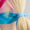 MEEDEE 100 Pack Ombre Blue Elastic Hair Ties For Women No Crease Soft Elastic Ribbon Hair Ties Knotted Hair Ties No Damage Pony Tails Hair Ties Ouchless Hair Ties Yoga Hair Ties Elastic Bracelets