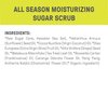 Raw Elements All Season Moisturizing Daily Scrub - Hawaiian Sea Salt and Raw Sugar Exfoliator, Organic Oils to Hydrate, Shower Essentials, No Parabens and Dyes Free, 7.6 oz