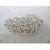 Generic Silver leaf shaped crystal hair barrette clip bridal clip bridal barrette (Primary color: Clear)