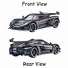 Therina Toy Cars Model Koenigsegg Jesko 1/24 Black Alloy Collectibles Die-cast Vehicles with Sound and Light