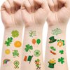 168 PCS St Patricks Day Tattoos Stickers Shamrock Tattoos Temporary Stickers Irish Tattoos Stickers for St. Patricks Day Parade Party Favors Decorations