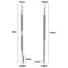 2PCS Cuticle Pusher and Cutter with Storage Case,Professional Cuticle Pusher Nail Polish Remover Stainless Steel Manicure Tool Set,Durable Pedicure Manicure Tools for Fingernails Toenails (Silver)