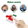 60PCS Christmas Pop Keychain PartyFavors Pop Push Fidget Toys Fidget Keychain for Kids Pop Toys Bubble Wrap Pop Toys Anxiety Stress Reliever for Kids Adults