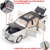 Toy Cars Rolls-Royce Phantom Model White Alloy Collectibles Diecast Vehicles with Sound and Light
