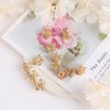12PCS Gold Metal Flower Claw Hair Clips Set for Women & Girls: Mini Hair Claws & Accessories