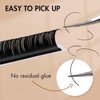 Embagol Classic Volume Lash Extensions Cashmere Lash Trays Premium Silk Lashes Soft Matte Black Professional Supplies for Lash Tech(0.15 D 8-16mm)