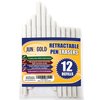 June Gold 12 Pack of Retractable Pen Eraser Stick Refills - Latex-Free, White Vinyl, & Precision Erasing
