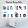 USB C Charger, Amoner 35W 3-Port iPhone Fast Charger Block, iPhone Cube Adapter with PD 3.0 Power Delivery Compatible with iPhone 16/16 Pro/15/14/13/12/11/SE/XS, Galaxy, Pixel 4/3 and More