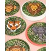 xo, Fetti Jungle Foil Paper Plates - 24 pk, 9" | Safari Theme Party Decorations, Zoo Animal Birthday Party Supplies, Baby Shower Favors