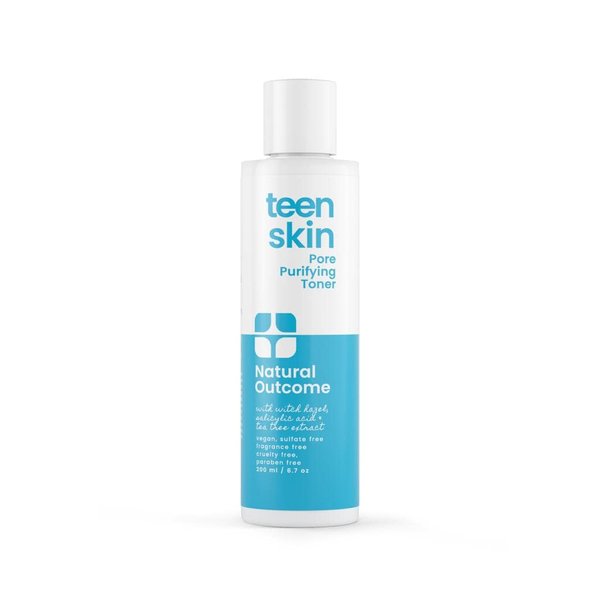 Acne Clarifying Face Toner for Teens by Natural Outcome Skin Care - Salicylic Acid Facial Astringent to Clear Acne & Purify Pores - Fragrance Free, Alcohol Free 6.7 oz