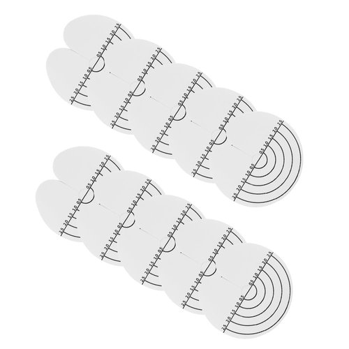 GlamorDove Hair Extensions Heat Protector Shields with Scale Design 10PCS Thick Templates Heat Shield Guards for Hair Extension Bonding Keratin Hair Extension Tools