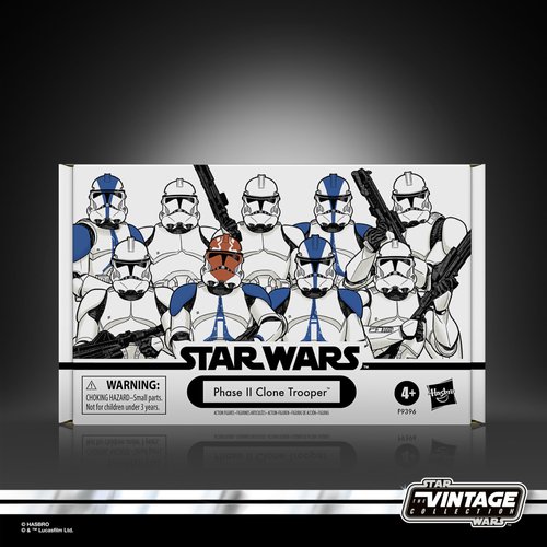 STAR WARS The Vintage Collection Phase II Clone Trooper, Ahsoka 3.75 Inch Collectible Action Figure 4-Pack