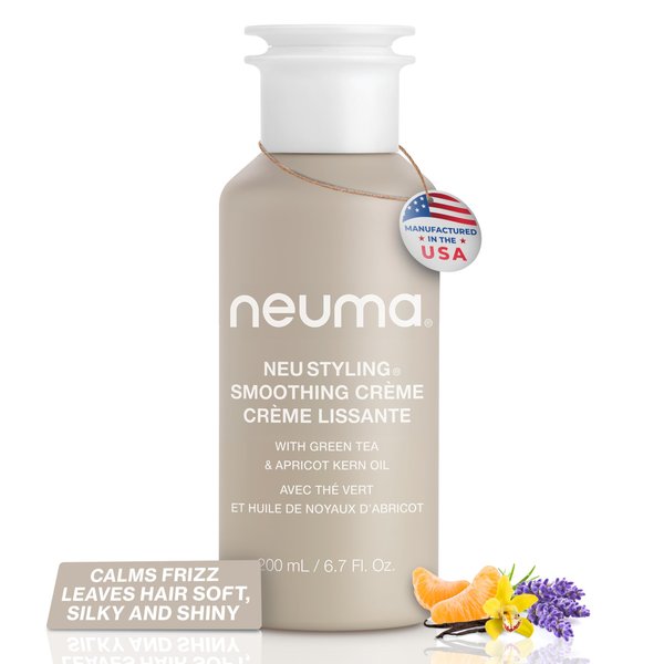 NEUMA Neu Styling Smoothing Crème 6.7 Fl. Oz. Anti-Frizz Styling Cream with Lavender, Mandarin & Vanilla Scent, Hair Smoothing Cream