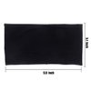 Yeshan Wide face mask headbands for women With Soft Stretchy Black Bandana Headbands Elastic Yoga Sports Headwrap,Pack of 10