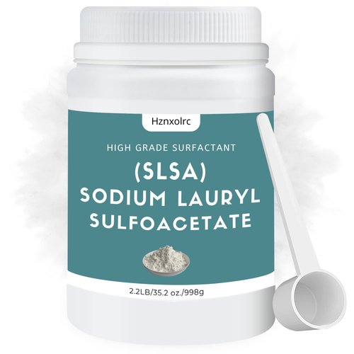 2.2 Pound SLSA Powder for Making Bath Bombs, Premium SLSA Sodium Lauryl Sulfoacetate Powder, Amazing Bubbles, Gentle on Skin, Suitable for Making Bath Bombs, Bath Truffles and More