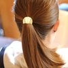 3Pcs Gold Hair Cuffs, Gold Ponytail Cuff Tail Hairpins Clip, Metal High Tail Hair Clip Ponytail Hair Clip for Ladies Long Hair, Hair Band Delicate Hair Cuffs for Ponytails Women Girl Thick Hair Rings