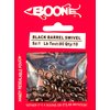 Boone Black Barrel Swivels, 80-Pound