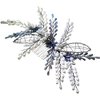 HNYYX Bridal Pearl Hair Comb Blue Beaded Hair Side Crystal Hair Clip Wedding Hair Accessories Suitable for Women Bridesmaid Hairpins A108 (white)