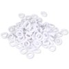 CYWLIFE Tiny Hair Bands, 100 PCS White Hair Ties, No Crease Ponytail Holders, Tiny Soft Rubber Bands for Girls Kids Women Men, 7MM No Hurt Durable Hair Accessories