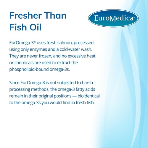 Euromedica EurOmega-3 (60 Tablets) - Potent Omega-3 Fatty Acids + Phospholipids & Peptides - Superior Absorption - EPA & DPA from Exclusive Salmon Source - 30 Servings