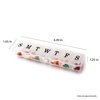 Pill Organizer box Case, 7 daily container compartments, Weekly dosis boxes, Medicine Holder, Ideal for Medication, Vitamin, Supplement, Perfect for travel, Ideal for purse BS0090J