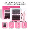 Lash Clusters Kit，SENSELASHES DIY Lash Extension Kit Natural&Soft Eyelash Clusters 280Pcs 30D+40D 0.07mm D Curl Individual Lashes 10-16mm Mix with Lash Bond and Seal Lash Remover Lash Tweezers