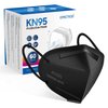 OPECTICID KN95 Face Mask 60 PCS, KN95 Masks Black Individually Wrapped Breathable 5-Layer Filter Efficiency≥95% Certified Disposable Face Masks
