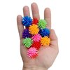 Mandarin Bird Toys by M&M 2142 Pk24 Rainbow Spike Balls - Classic Rubber Bird Foot Toys, Soft Spikes, Lighweight, Fun to Grab, Small Pets Budgie Cockatiel Lovebird Parrotlet