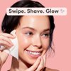 Dermaplaning Pre-Shave Oil Magic Wipes for Women (6 Pack), Smooth, Protect, and Enhance Your Shaving Experience. Use with Jill starter kit, Face Shaver, Eyebrow Razor. Soothes your skin, both before and after shaving