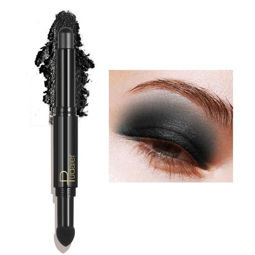 ZUK 2-in-1 Creamy Eyeshadow Stick, Matte & Shimmer Eye Shadow, High Pigmented Eye Shadow Sticks, Long Lasting Eyeshadow Highlighter Pencil, Glitter Eyeshadow Crayon for Women, Cruelty-Free and Vegan