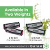 Gaiam Hand Weights for Women & Men Soft Dumbbell Walking Hand Weight Sets with Hand Strap - Walking, Running, Physical Therapy, Aerobics - 2lb Set (2 x 1lb Weights)