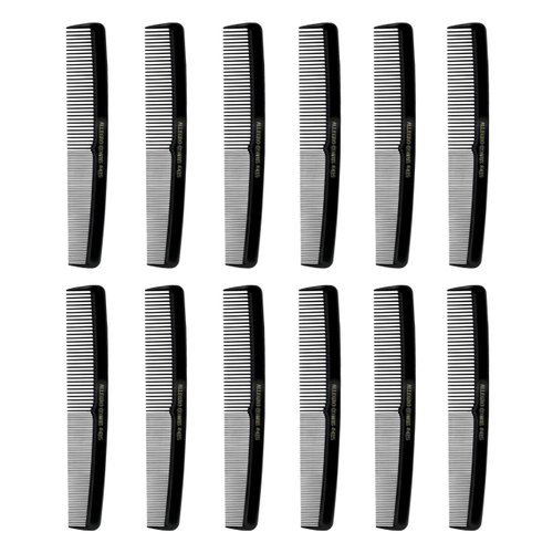 Allegro Combs 415 Hair Comb Mens Comb Beard Comb Hair Combs For Women Mustache Comb 12 Units.