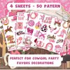 Cowgirl Temporary Tattoos for Kids Party Supplies - 50PCS Western Cowgirl Temporary Tattoos for Girls Birthday Party Favors Goodie Bag Fillers