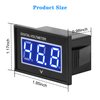 HUSUKU 12V 24V 36V 48V LED Digital Volt Meter Battery Meter Gauge led Voltage Display for Golf Cart Club Car EZGO Yamaha (Blue)