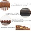 Sitronugras Handmade Wooden and Natural Sandalwood Combs Set - Detangling Fine Tooth Comb with Handle for Women, Anti Static Moon Shape Comb for Straight, Wavy, Dry, Thick or Fine Hair