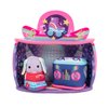 Squishville by Original Squishmallows Rock and Roller Disco Playset - Includes 2-Inch Danya The Bunny Plush, Roller Skates, DJ Booth, and Skating Rink Playscene - Toys for Kids