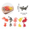 1 0 PcsMini Resin Goldfish Set, Dollhouse Miniature Tiny Fish Figurines, Mini Resin Sea Animals Landscaping Decoration,Cute Stuff accessories for Party ,Cake,Fairy Garden Decorations DIY Fish Tank