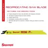Starrett Bi-Metal King Cut Fire Rescue and Demolition Reciprocating Saw Blade - 8" Length x 3/4" Width x 0.50" Thickness, Straight Blade, 10-14 TPI, 5-Pack - BR81014-5