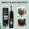 Instant Black Hair Shampoo, gentle botanical formula - ammonia free - unisex hair color shampoo - quick and easy - lasts 30 days 3-in-1 black hair color (200ml Bottle)